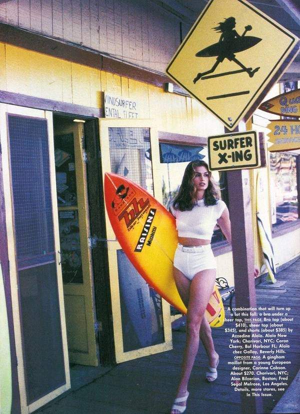 Архив дня: юная Синди Кроуфорд для Vogue 1991 год