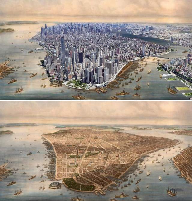 Нью-Йорк с высоты птичьего полета, 2020/1851