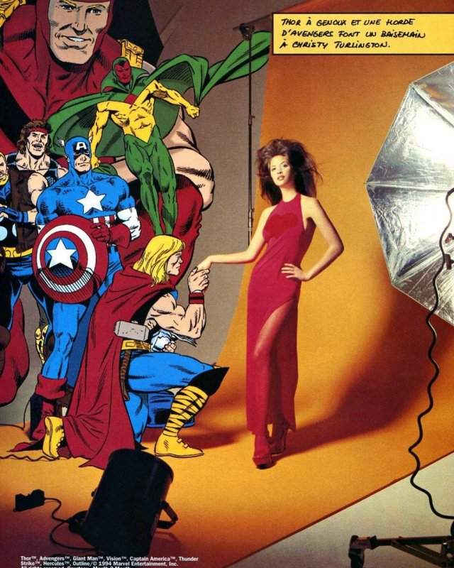Архив дня: Модели и супергерои — съемка из французского журнала Max France 1994 года