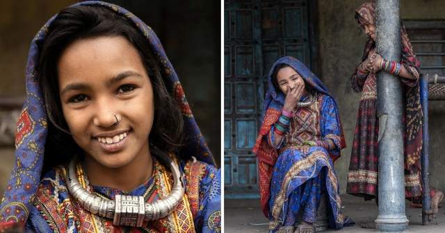 Улыбчивые девушки из Гажарата (Индия)