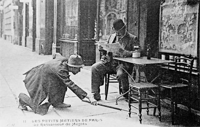 Собиратель окурков. Париж, 1905 год.