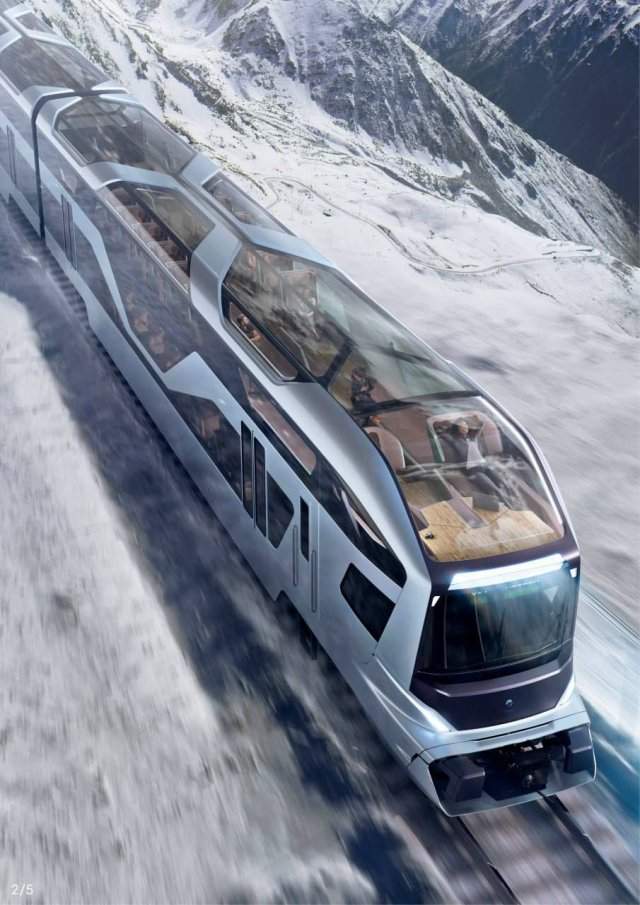 В России разрабатывают модель поезда с панорамной крышей
