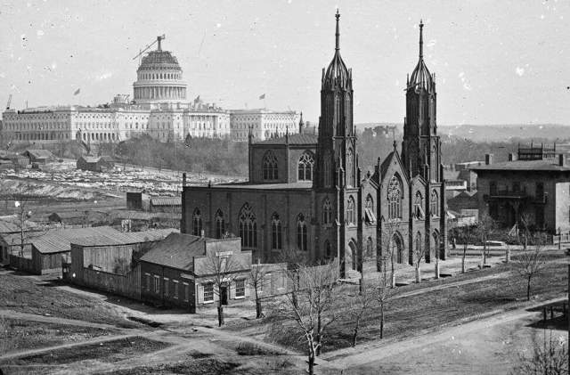 Епископальная церковь Троицы, Вашингтон. Фото 1862 года