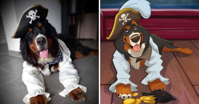 Художница из Нидерландов превращает животных в героев мультфильмов Disney