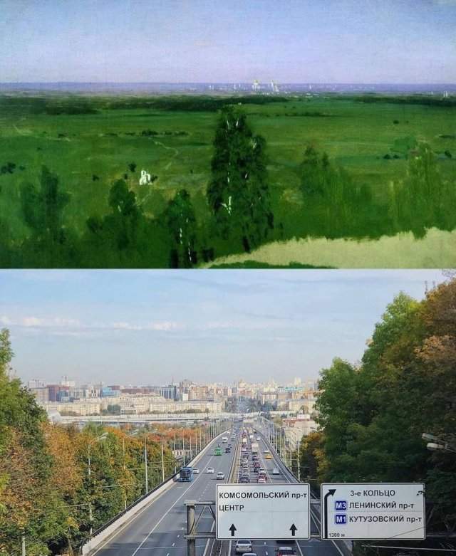 Небольшое сравнение Москвы &quot;тогда&quot; и &quot;сейчас&quot;