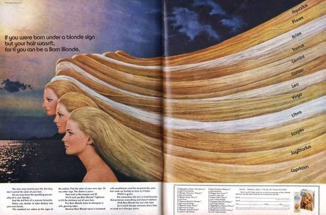 Винтажные рекламы средств для волос