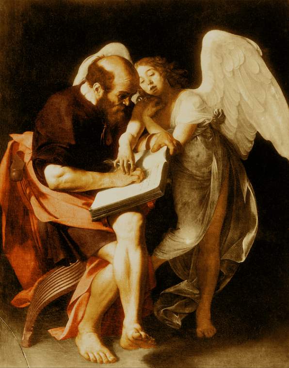 «Святой Матфей и ангел», Микеланджело Караваджо, 1602 год