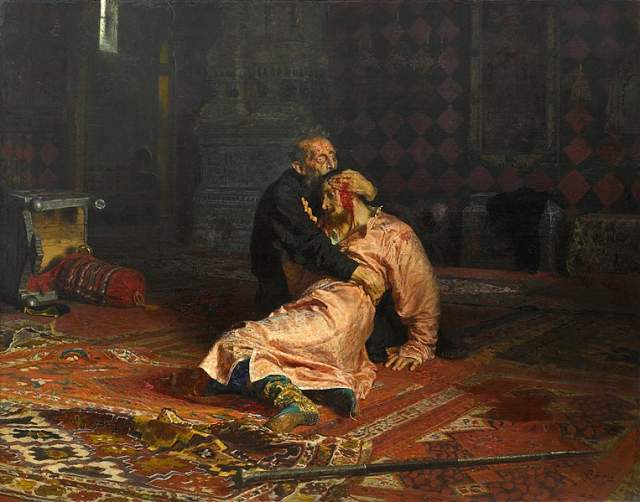 «Иван Грозный и сын его Иван 16 ноября 1581 года», Илья Репин, 1885 год