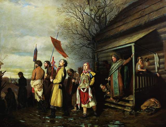 «Сельский крестный ход на Пасху», Василий Перов, 1861 год