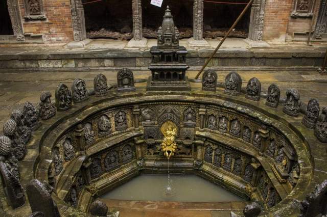 Туша Хити, также известная как королевская баня, Непал, 1627-1647 годы нашей эры