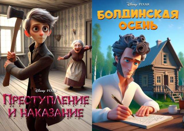 Если бы Pixar и Disney решили экранизировать русскую классику