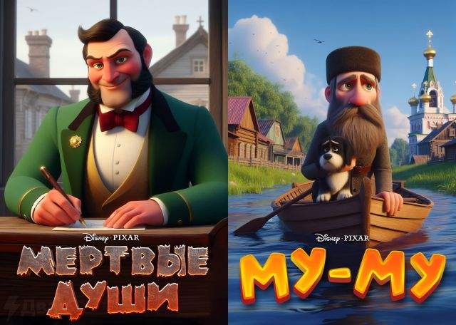 Если бы Pixar и Disney решили экранизировать русскую классику