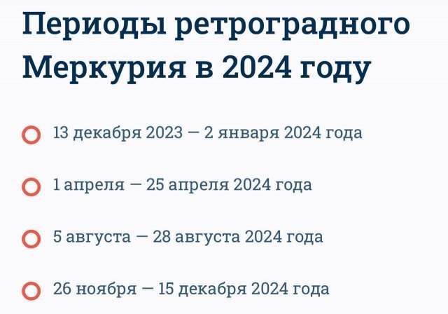 Новый Ретроградный Меркурий начнется 26 ноября - и продлится до 15 декабря