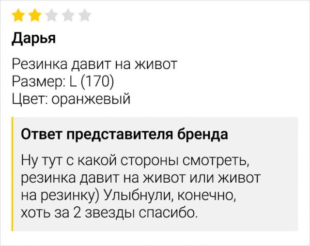 Подборка забавных отзывов с просторов Сети