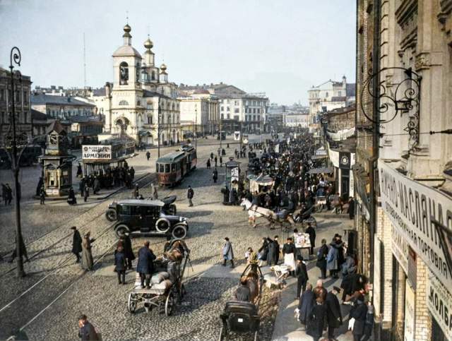 Охотный ряд. Москва, 1925 год. Охотный ряд. Москва, 1925 год.