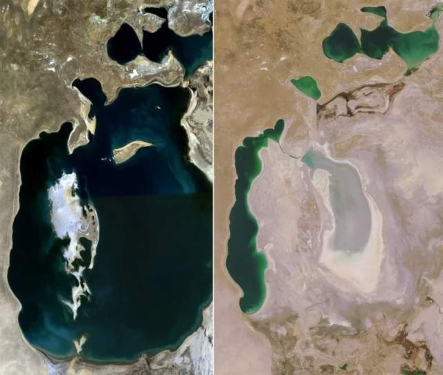 14. Снижение уровня Аральского моря 14. Снижение уровня Аральского моря