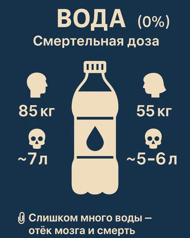 Врачи наглядно продемонстрировали смертельные дозы алкоголя и воды Врачи наглядно продемонстрировали смертельные дозы алкоголя и воды
