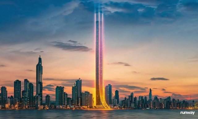 Строящийся жилой небоскреб Senna Tower на побережье Санта-Катарина в Бразилии Строящийся жилой небоскреб Senna Tower на побережье Санта-Катарина в Бразилии