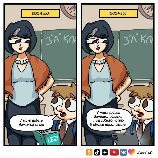Забавный комикс от художника Zinoink Забавный комикс от художника Zinoink