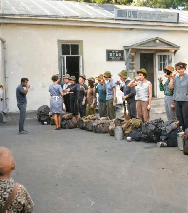 Штаб турбазы ЦДСА "Красная Поляна", 1966 год. Штаб турбазы ЦДСА "Красная Поляна", 1966 год.