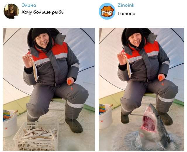 &quot;Исправь мое фото!&quot;: забавные фотожабы от Zinoink