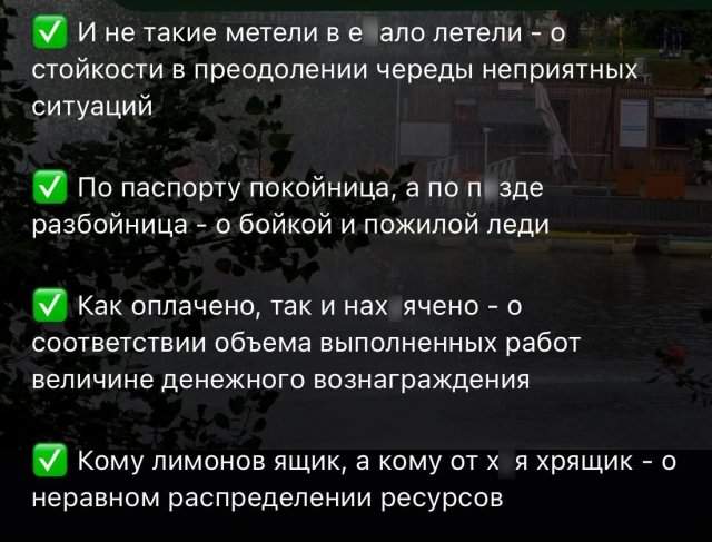 Матерные поговорки на все случаи жизни