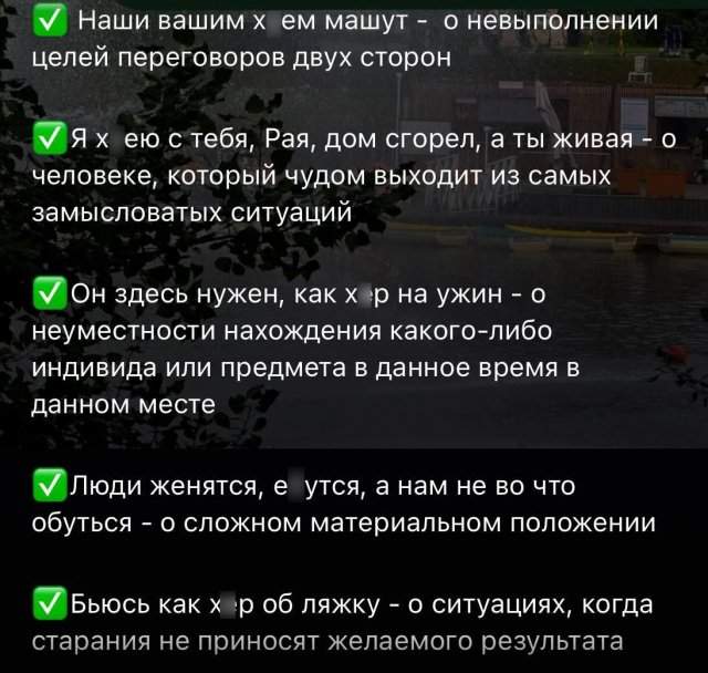 Матерные поговорки на все случаи жизни