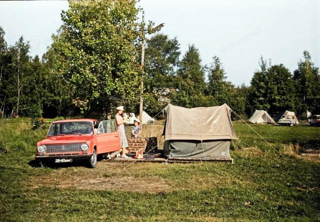 Палаточный городок. Юрмала, Латвийская ССР, 1981 год.