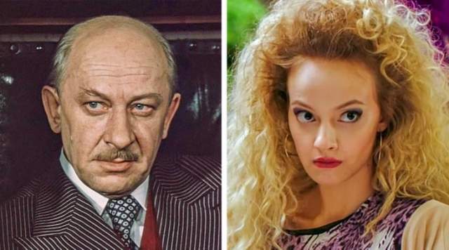 Евгений Евстигнеев и его внучка, Софья Евстигнеева