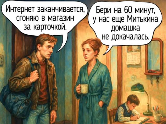 Интернет «по карточке» был лимитирован по минутам Интернет «по карточке» был лимитирован по минутам