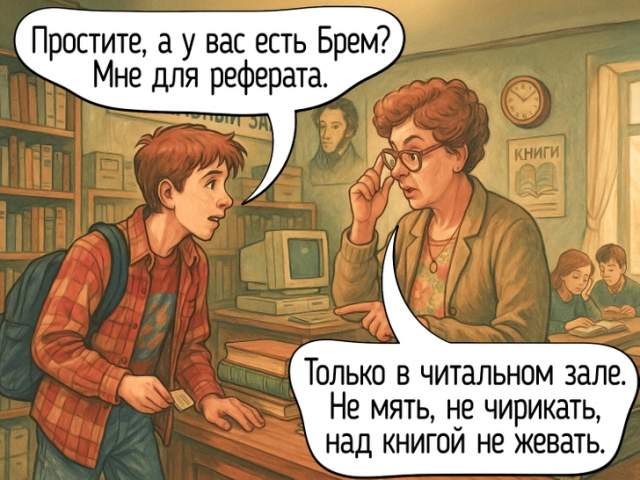 Нужные книги приходилось брать в библиотеке. И не все можно было уносить домой Нужные книги приходилось брать в библиотеке. И не все можно было уносить домой