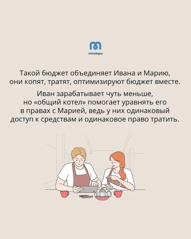 Типы совместных бюджетов