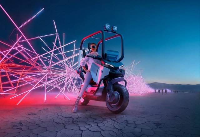 BMW показали концепт электроскутера Motorrad Vision CE