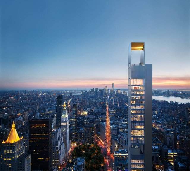 На Манхэттене поднимают 54-этажный жилой небоскрёб 262 Fifth Avenue от московского бюро