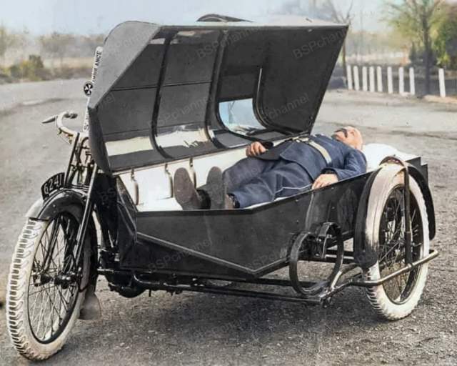 Мотоцикл скорой помощи &quot;Харлей-Дэвидсон&quot;. Великобритания, 1920-е.